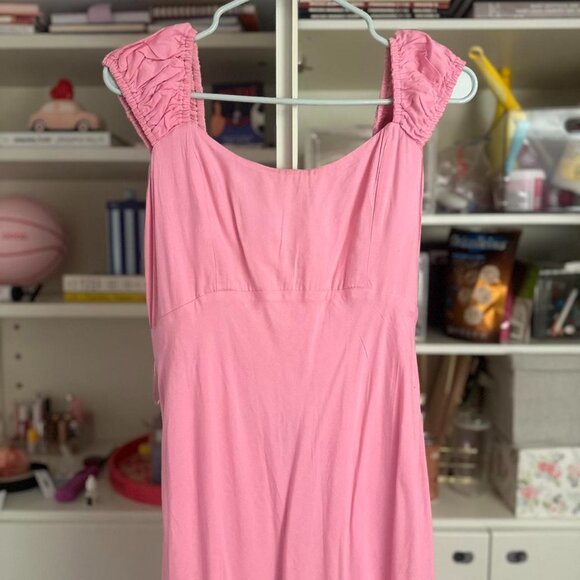 Abercrombie & Fitch Pink Midi Slip Dress - Picture 3 of 5